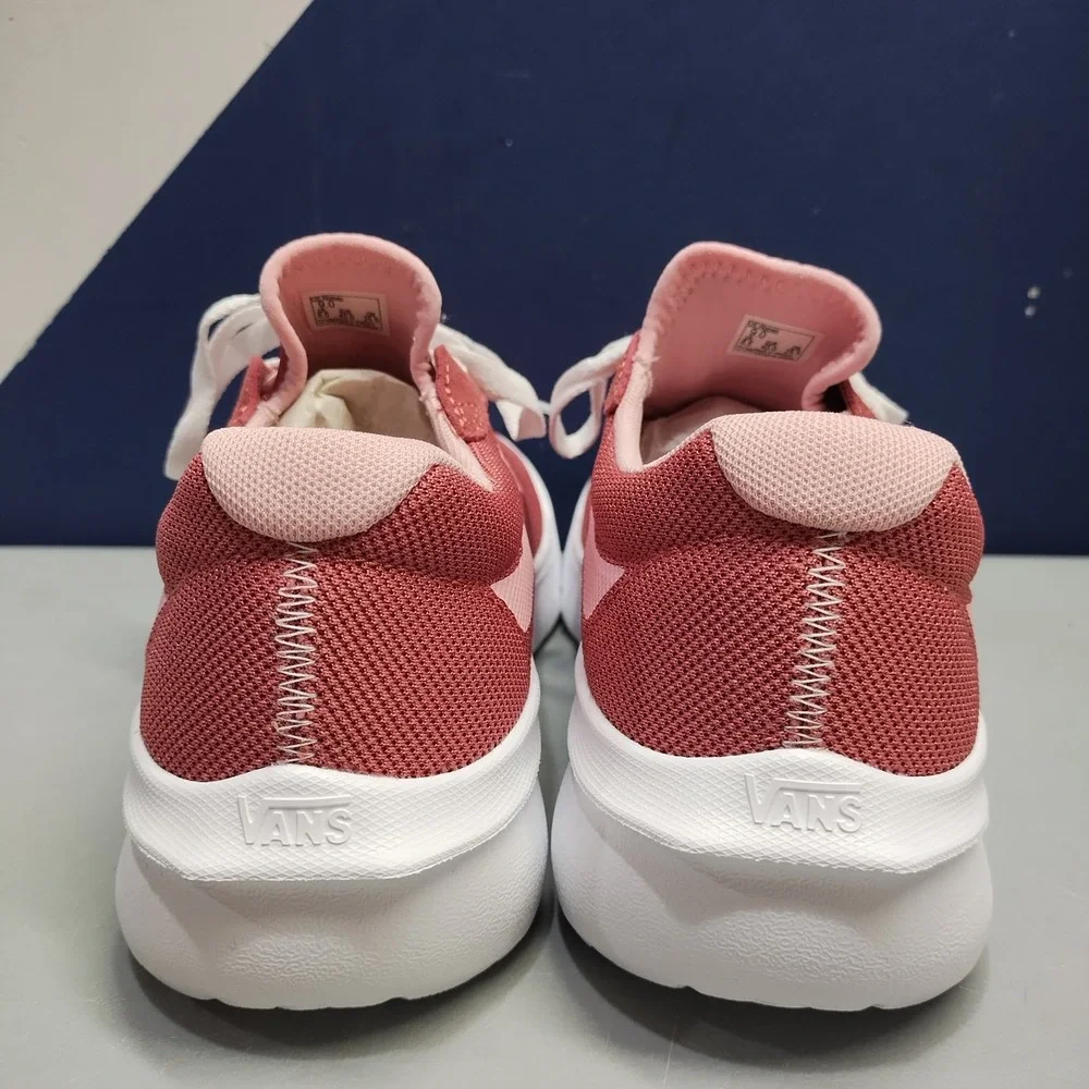 Vans Range Brz Sneakers Womens US 9 Pink White Low Top Athletic Lace Up 721356